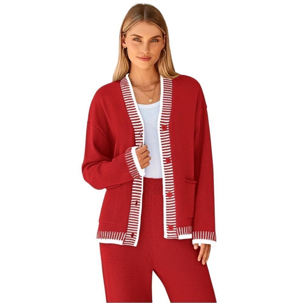 Pretty garden V-Cardigan Sweater NWT